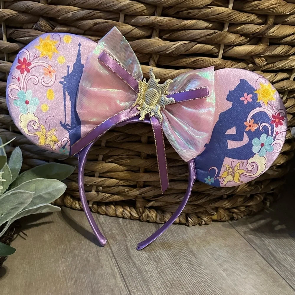Disney Princess Ariel Minnie Mouse Ears Glamorous Headband Purple